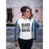 Black Girl Magic Afro Girl Rhinestone Off Shoulder T Shirt
