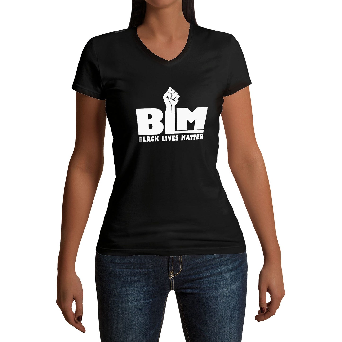 Black Lives Matter Fist Women's T-Shirt