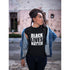 Black Girl Magic Afro Girl Rhinestone Off Shoulder T Shirt