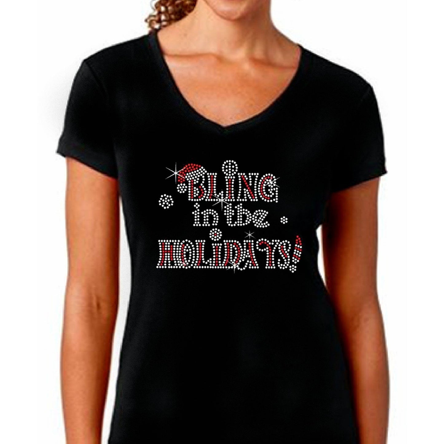 Bling In The Holidays Rhinestone T-Shirt