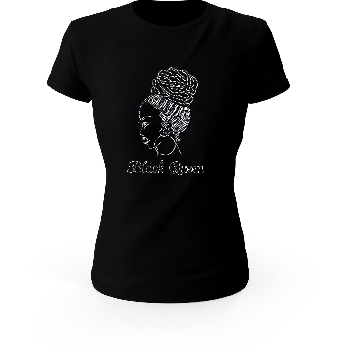 Black Queen Braided Afro Puff T-Shirt