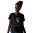 Black Queen Braided Afro Puff T-Shirt