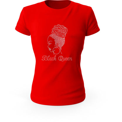 Black Queen Braided Afro Puff T-Shirt