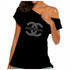 Christ Centered Rhinestone Black Off Shoulder