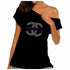 Christ Centered Rhinestone Black Off Shoulder