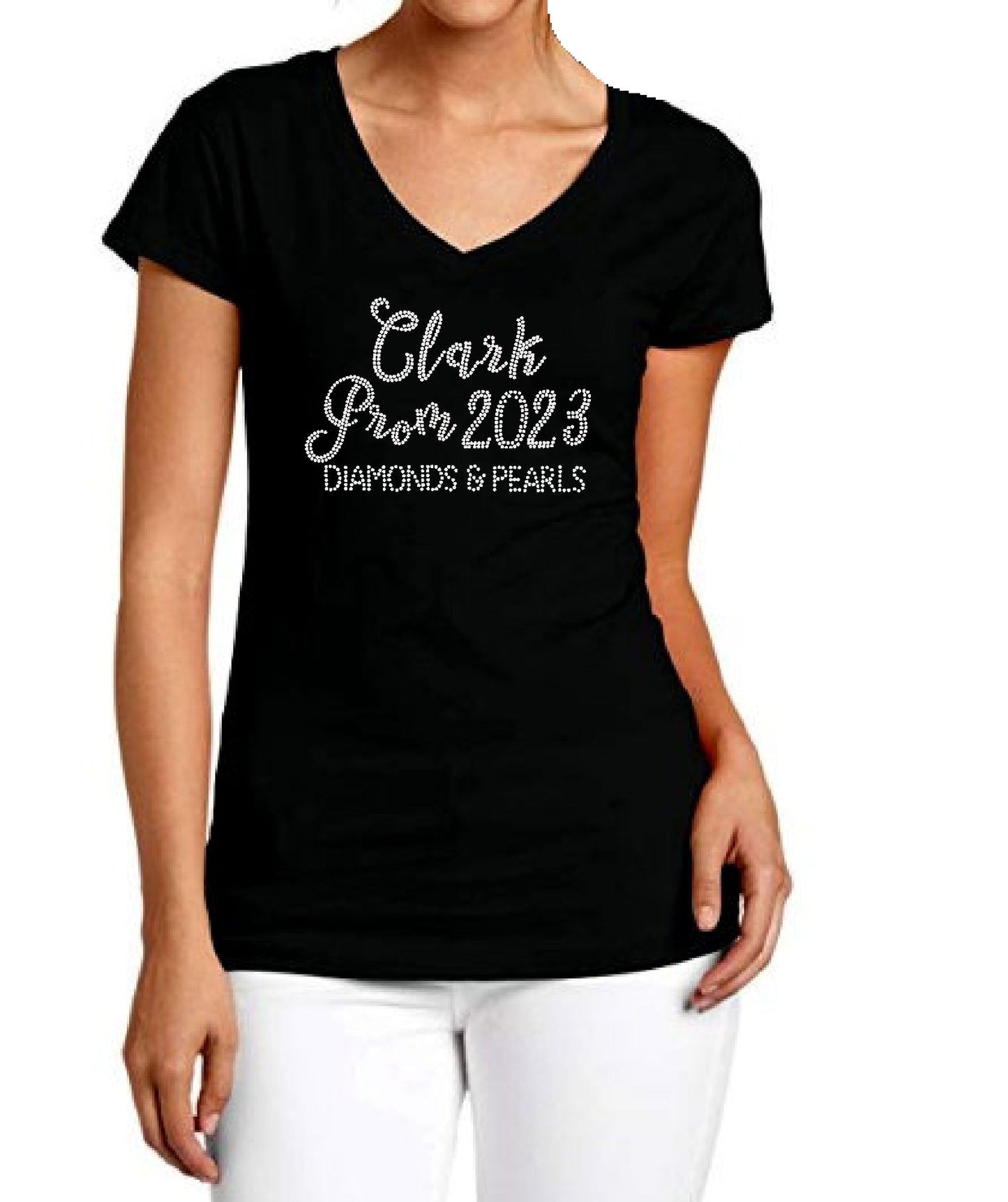 Clark Prom 2023 Custom Rhinestone Tee