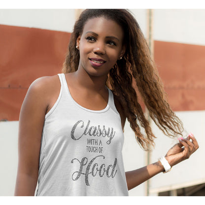 Classy With A Touch of Hood Racerback Tank Top