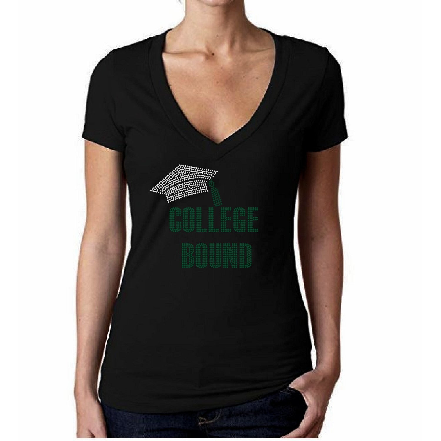 College Bound Rhinestone T-Shirt