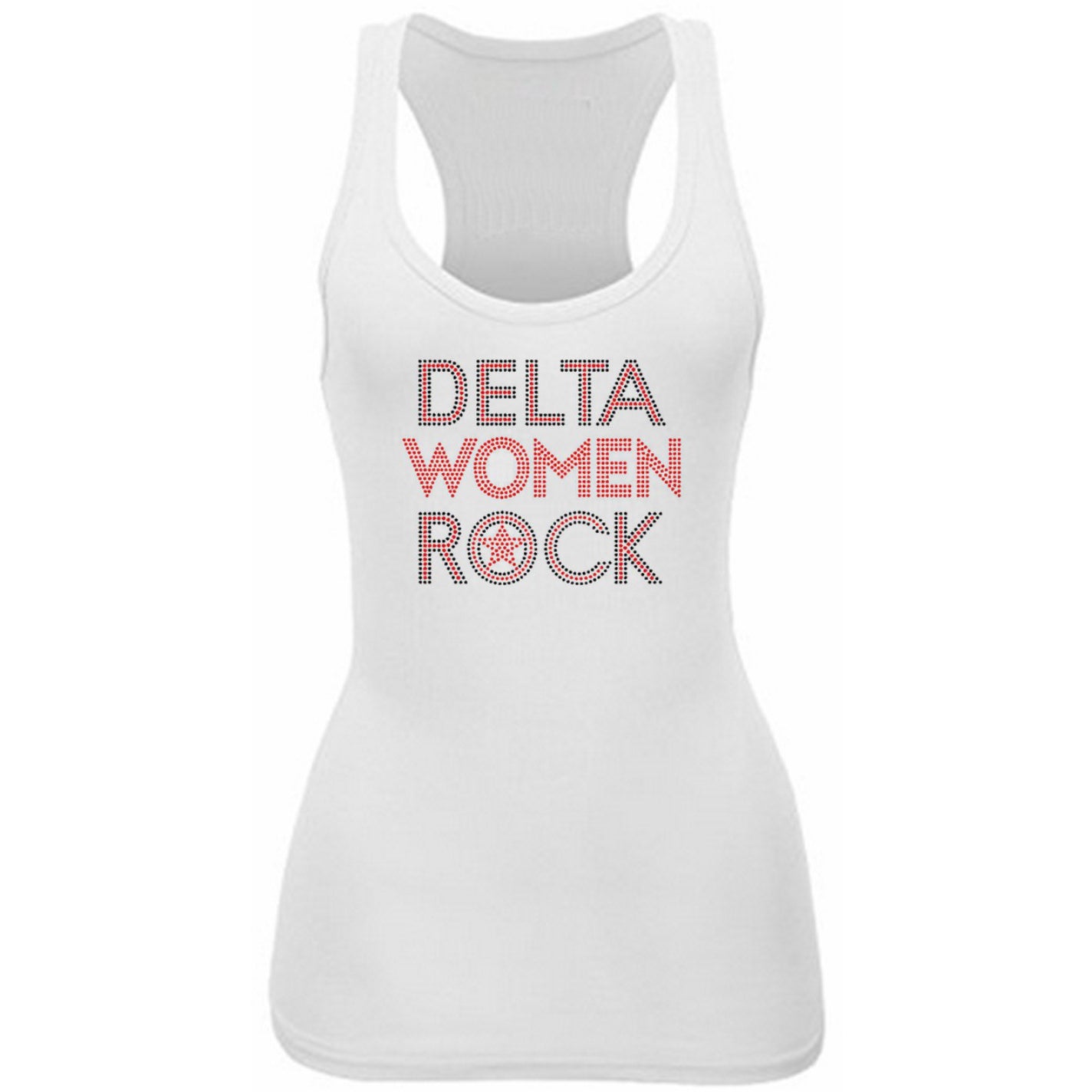 Delta Women Rock Rhinestone Tank Top