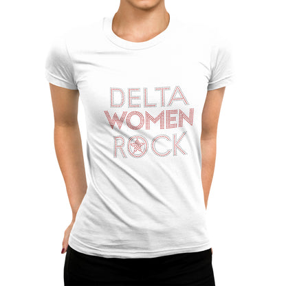Delta Women Rock Rhinestone T-Shirt