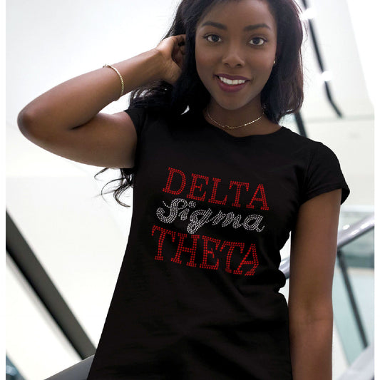 Delta Sigma Theta Rhinestone T-Shirt