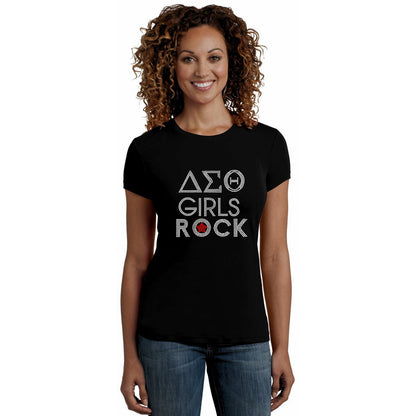 Delta Sigma Theta Girls Rock Rhinestone Sorority T Shirt