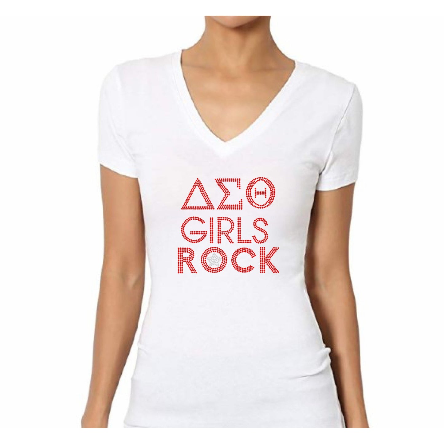 Delta Sigma Theta Girls Rock Rhinestone Sorority T Shirt