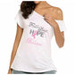 Faith Love Hope Breast Cancer Awareness Rhinestone Off The Shoulder Tee