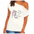 Fierce Favored & Focused Rhinestone Stiletto Off Shoulder Tee