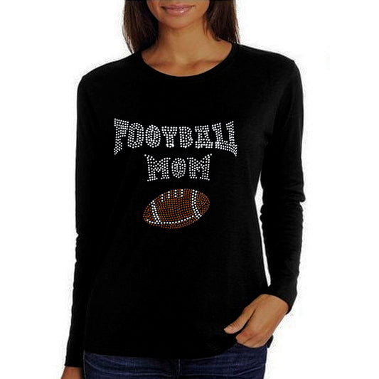Football Mom Rhinestone T Shirt