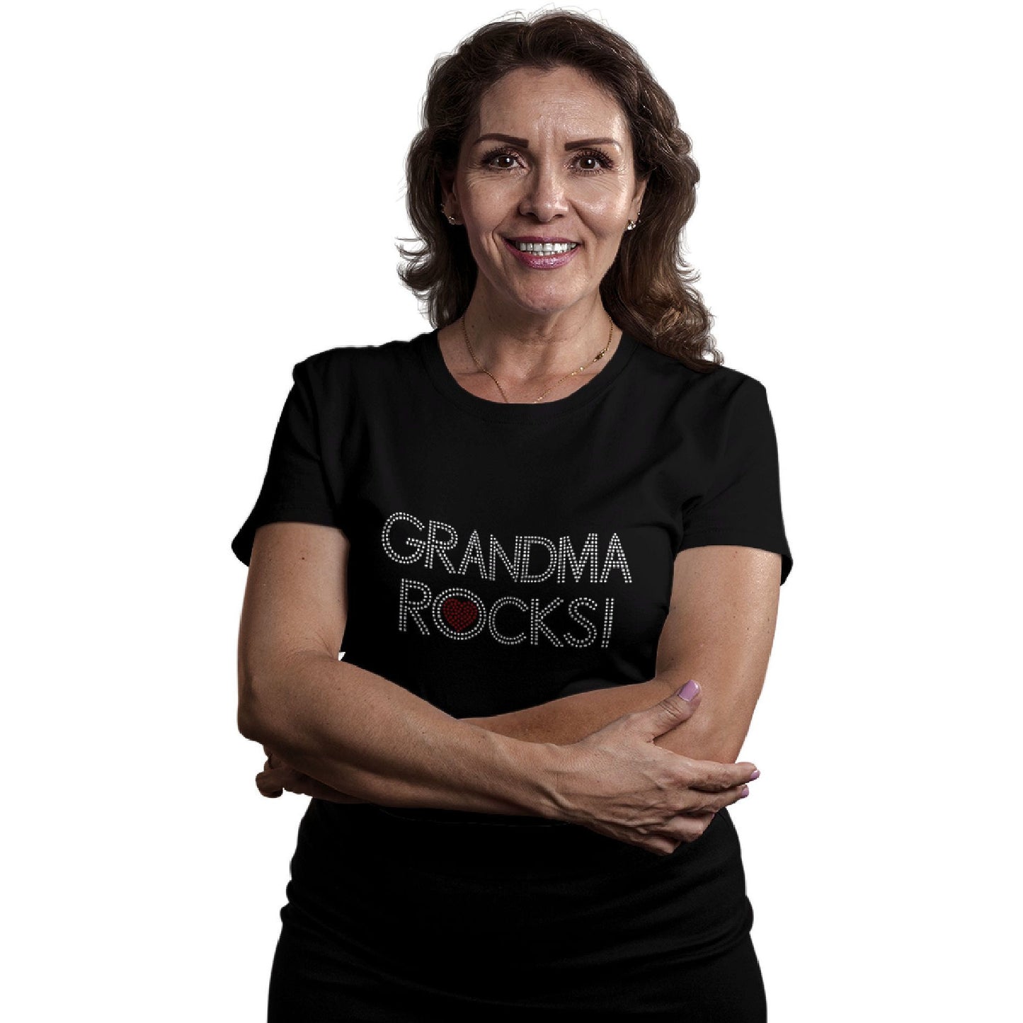 Grandma Rocks Rhinestone T-Shirt