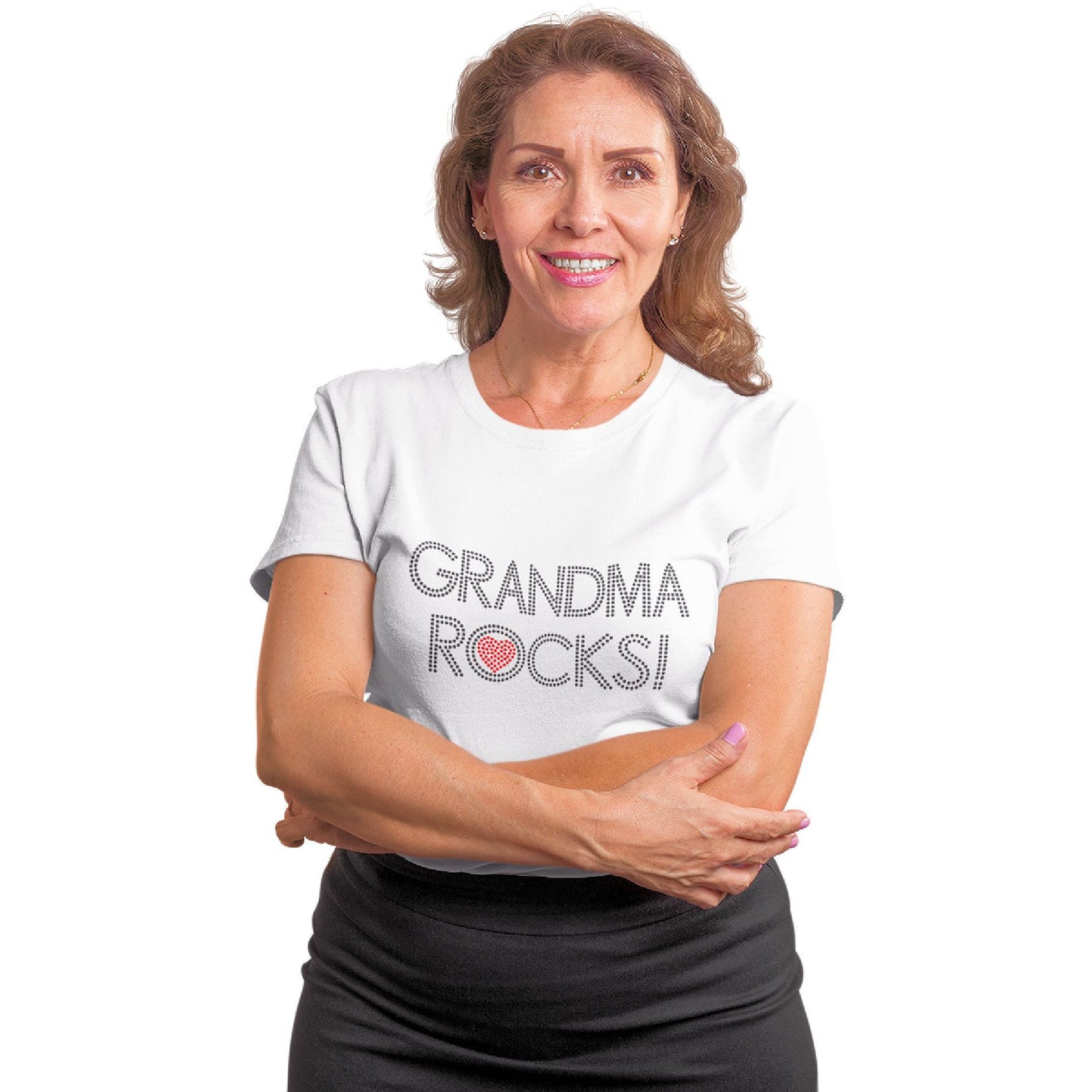 Grandma Rocks Rhinestone T-Shirt