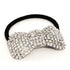 Rhinestone Bowtie Ponytail Holder