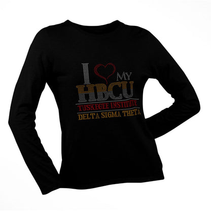I Love My HBCU Rhinestone T-Shirt