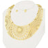 Gold  Starburst Statement Bib Necklace Set