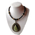 Tear Drop Cabochon Necklace