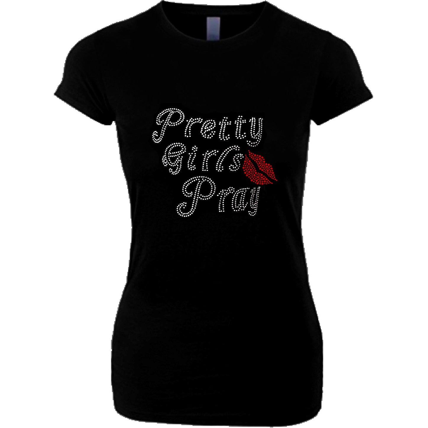 Pretty Girls Pray Bling T Shirt