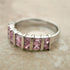Pink Sterling Silver Cbic Zirconia Ring