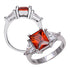 Sterling Silver Garnet Ring