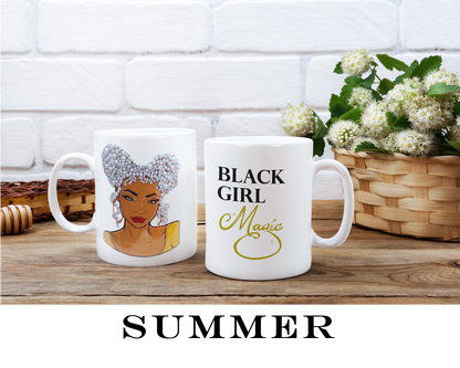 Black Girl Magic Beaded Mugs