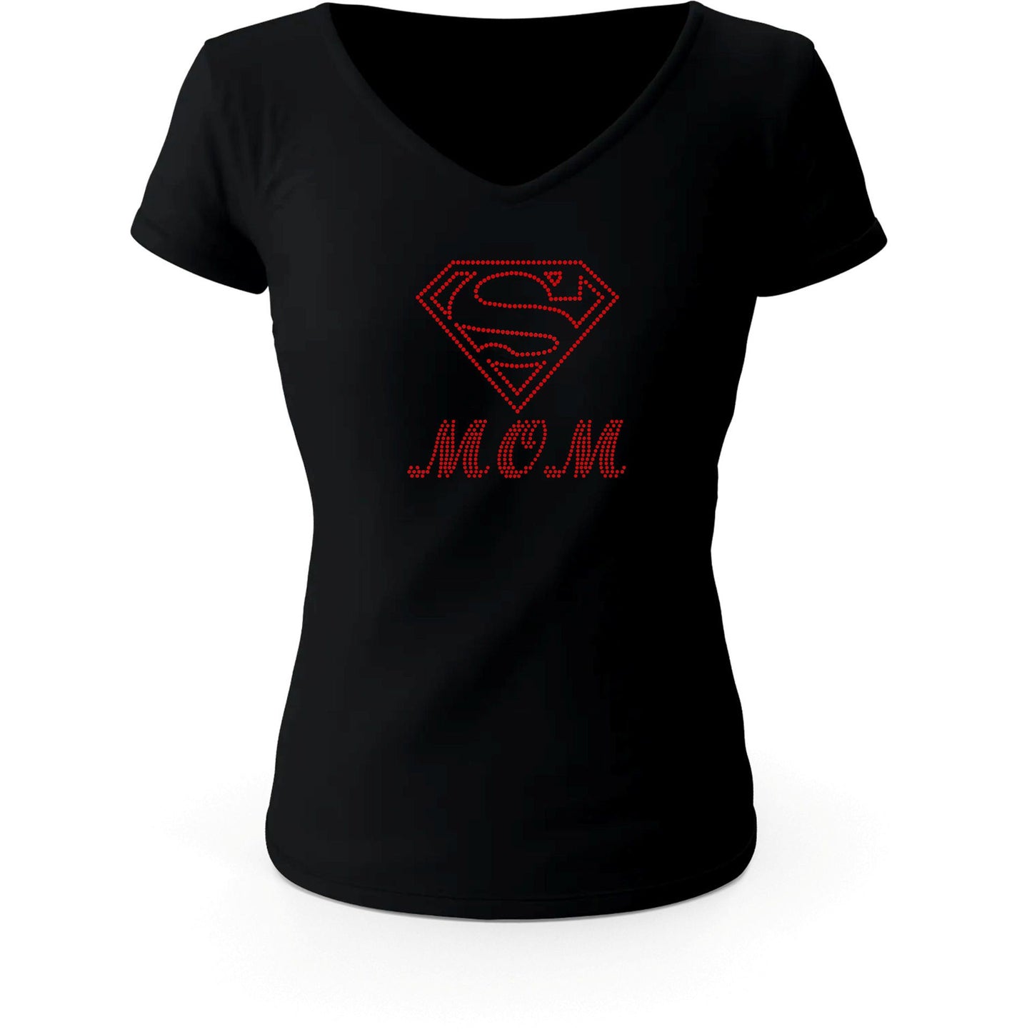 Super Mom Rhinestone T Shirt