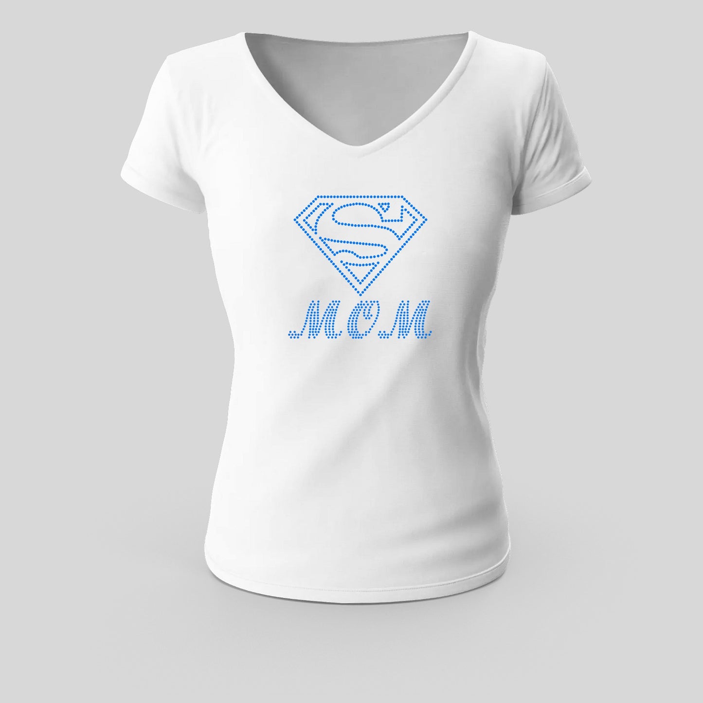 Super Mom Rhinestone T Shirt
