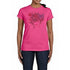 Butterfly Hair Rhinestone Bling Woman T Shirt