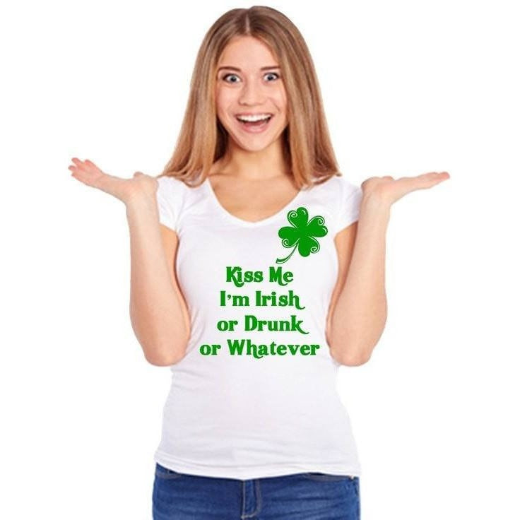 Kiss Me Irish St Patrick T Shirt