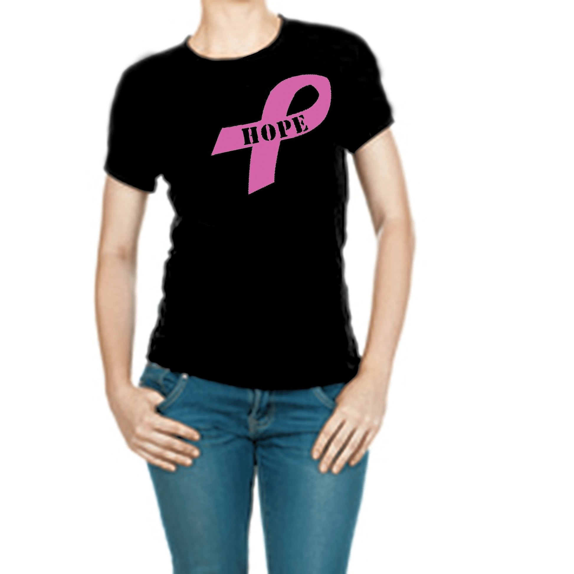 Pink Ribbon of Hope Breast Cancer Awareness T Shirt