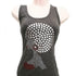 Sasha Rhinestone Studded Afro Hair Style Lady Tank Top