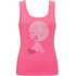 Sasha Rhinestone Studded Afro Hair Style Lady Tank Top