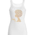 Sophia Rhinestone Afro Hair Style Tank Top