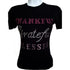 Thankful Grateful Blessed Rhinestone T Shirt