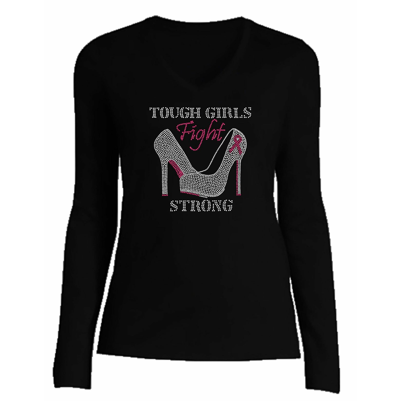 Tough Girls Fight Strong Breast Cancer Awareness T Shirt Zoe and Eve