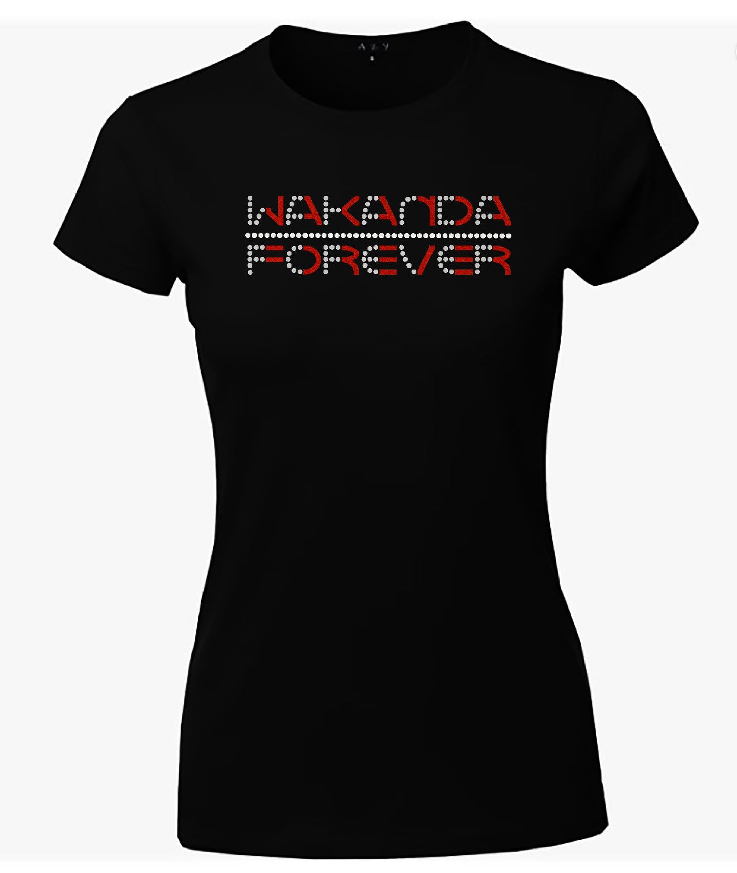 Wakanda Forever Rhinestone Glitter T-Shirt