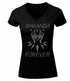 Wakanda Forever Rhinestone Mask Womens T Shirt