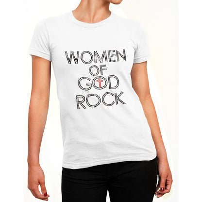 Women Of God Rock Rhinestone T-Shirt
